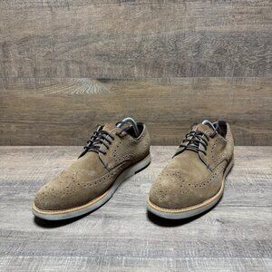 Blake McKay Carson Brown Suede Wingtip Oxford Shoes Men's Size 10